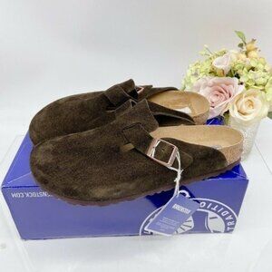 Birkenstock Boston Men's Clogs Mocha Brown Suede EU 42 US 9 - 9.5